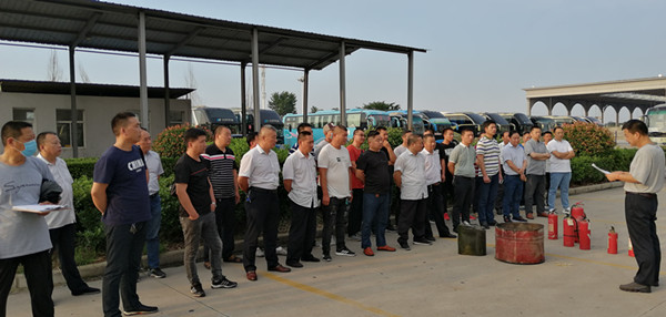 客运公司举行夏季消防疏散应急演练