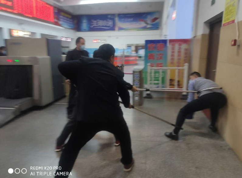 汽车北站举行突发事件应急预案演练