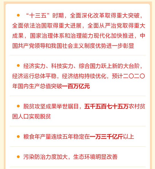 十九届五中全会公报要点