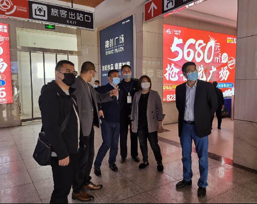 市局领导督查客运站爱国卫生工作开展情况