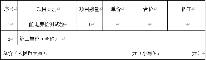 汽车北站配电房检测试验项目招标公告