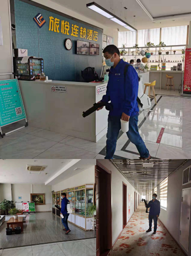 旅悦酒店北站门店蚊虫消杀措施到位