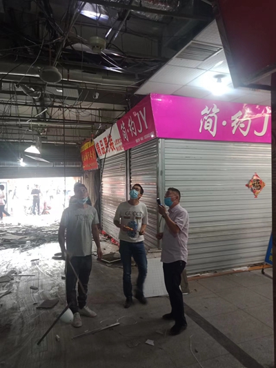 租赁部：快速局部整修　提升市场形象