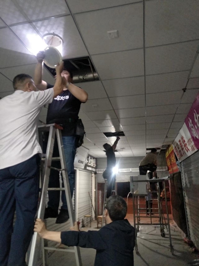 租赁部：快速局部整修　提升市场形象