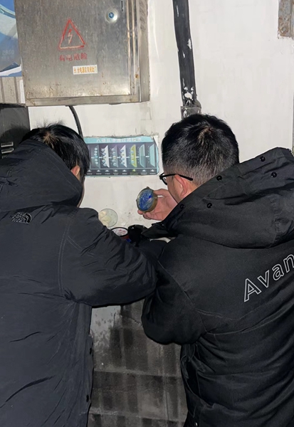 租赁经营部：有效联动处置  应对极寒天气