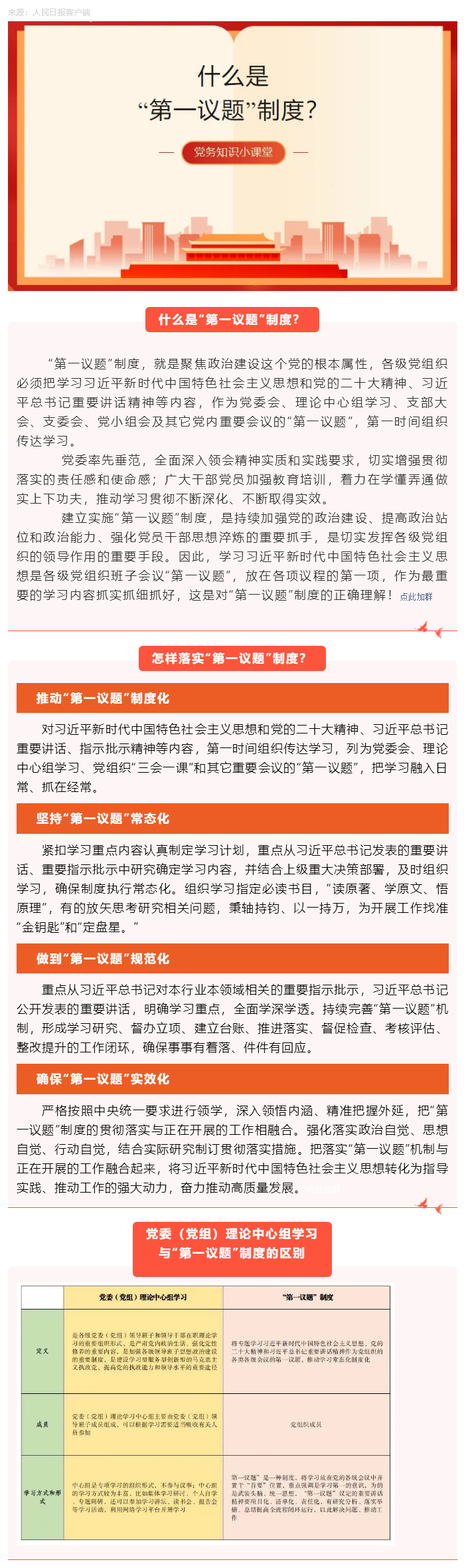 什么是“第一议题”制度？