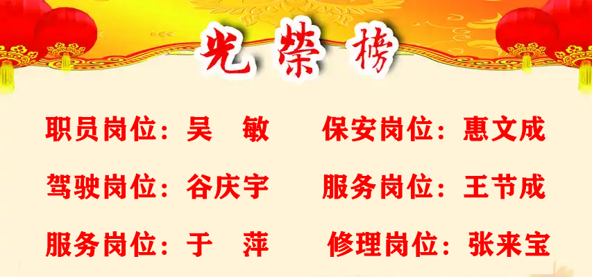 2024年度公司岗位明星及先进事迹